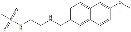 N-(2-{[(6-methoxynaphthalen-2-yl)methyl]amino}ethyl)methanesulfonamide Struktur