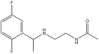 N-(2-{[1-(2,5-difluorophenyl)ethyl]amino}ethyl)acetamide Struktur