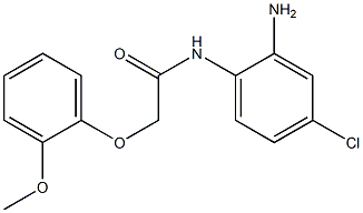 N-(2-amino-4-chlorophenyl)-2-(2-methoxyphenoxy)acetamide Struktur