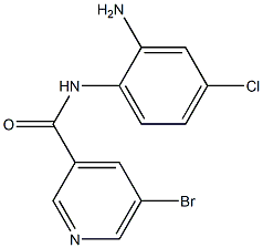 N-(2-amino-4-chlorophenyl)-5-bromopyridine-3-carboxamide Struktur