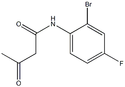 N-(2-bromo-4-fluorophenyl)-3-oxobutanamide Struktur