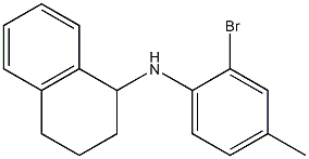 N-(2-bromo-4-methylphenyl)-1,2,3,4-tetrahydronaphthalen-1-amine Struktur