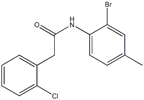 N-(2-bromo-4-methylphenyl)-2-(2-chlorophenyl)acetamide Struktur