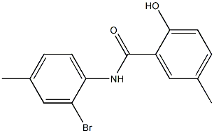 N-(2-bromo-4-methylphenyl)-2-hydroxy-5-methylbenzamide Struktur