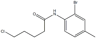 N-(2-bromo-4-methylphenyl)-5-chloropentanamide Struktur