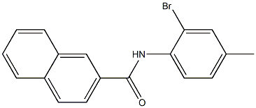 N-(2-bromo-4-methylphenyl)naphthalene-2-carboxamide Struktur