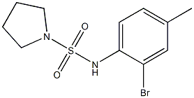 N-(2-bromo-4-methylphenyl)pyrrolidine-1-sulfonamide Struktur