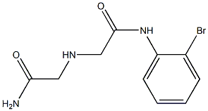 N-(2-bromophenyl)-2-[(carbamoylmethyl)amino]acetamide Struktur