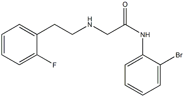 N-(2-bromophenyl)-2-{[2-(2-fluorophenyl)ethyl]amino}acetamide Struktur