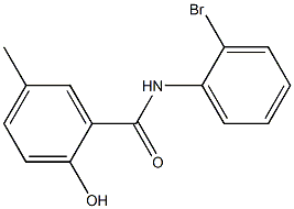 N-(2-bromophenyl)-2-hydroxy-5-methylbenzamide Struktur