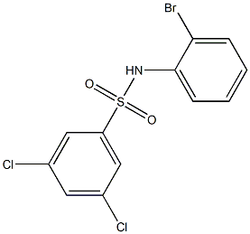 N-(2-bromophenyl)-3,5-dichlorobenzene-1-sulfonamide Struktur