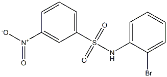 N-(2-bromophenyl)-3-nitrobenzene-1-sulfonamide Struktur