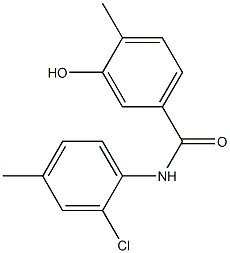 N-(2-chloro-4-methylphenyl)-3-hydroxy-4-methylbenzamide Struktur