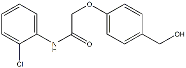 N-(2-chlorophenyl)-2-[4-(hydroxymethyl)phenoxy]acetamide Struktur