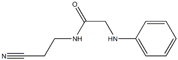 N-(2-cyanoethyl)-2-(phenylamino)acetamide Struktur