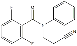 N-(2-cyanoethyl)-2,6-difluoro-N-phenylbenzamide Struktur