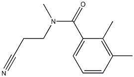 N-(2-cyanoethyl)-N,2,3-trimethylbenzamide Struktur