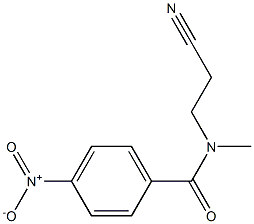 N-(2-cyanoethyl)-N-methyl-4-nitrobenzamide Struktur