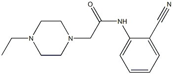 N-(2-cyanophenyl)-2-(4-ethylpiperazin-1-yl)acetamide Struktur