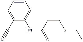 N-(2-cyanophenyl)-3-(ethylsulfanyl)propanamide Struktur