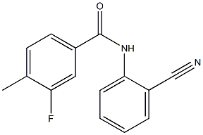 N-(2-cyanophenyl)-3-fluoro-4-methylbenzamide Struktur