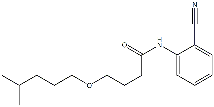 N-(2-cyanophenyl)-4-[(4-methylpentyl)oxy]butanamide Struktur