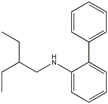 N-(2-ethylbutyl)-2-phenylaniline Struktur