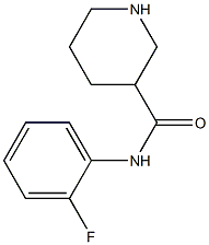 N-(2-fluorophenyl)piperidine-3-carboxamide Struktur