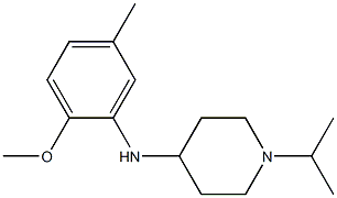 N-(2-methoxy-5-methylphenyl)-1-(propan-2-yl)piperidin-4-amine Struktur