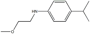 N-(2-methoxyethyl)-4-(propan-2-yl)aniline Struktur