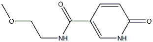 N-(2-methoxyethyl)-6-oxo-1,6-dihydropyridine-3-carboxamide Struktur