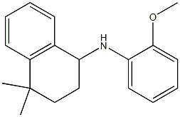 N-(2-methoxyphenyl)-4,4-dimethyl-1,2,3,4-tetrahydronaphthalen-1-amine Struktur