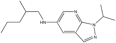 N-(2-methylpentyl)-1-(propan-2-yl)-1H-pyrazolo[3,4-b]pyridin-5-amine Struktur