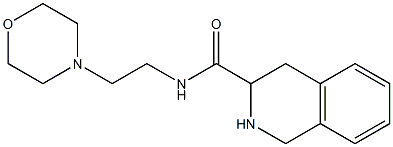 N-(2-morpholin-4-ylethyl)-1,2,3,4-tetrahydroisoquinoline-3-carboxamide Struktur