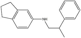 N-(2-phenylpropyl)-2,3-dihydro-1H-inden-5-amine Struktur