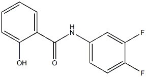 N-(3,4-difluorophenyl)-2-hydroxybenzamide Struktur