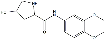 N-(3,4-dimethoxyphenyl)-4-hydroxypyrrolidine-2-carboxamide Struktur