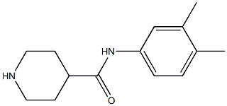 N-(3,4-dimethylphenyl)piperidine-4-carboxamide Struktur