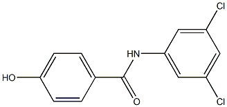 N-(3,5-dichlorophenyl)-4-hydroxybenzamide Struktur