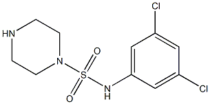 N-(3,5-dichlorophenyl)piperazine-1-sulfonamide Struktur