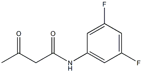 N-(3,5-difluorophenyl)-3-oxobutanamide Struktur