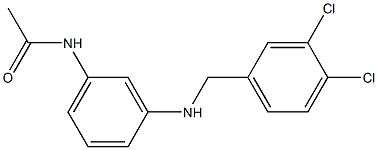 N-(3-{[(3,4-dichlorophenyl)methyl]amino}phenyl)acetamide Struktur