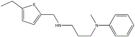 N-(3-{[(5-ethylthiophen-2-yl)methyl]amino}propyl)-N-methylaniline Struktur