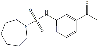 N-(3-acetylphenyl)azepane-1-sulfonamide Struktur