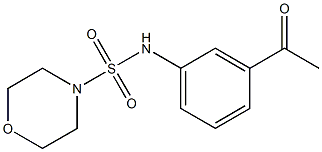 N-(3-acetylphenyl)morpholine-4-sulfonamide Struktur