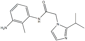 N-(3-amino-2-methylphenyl)-2-[2-(propan-2-yl)-1H-imidazol-1-yl]acetamide Struktur