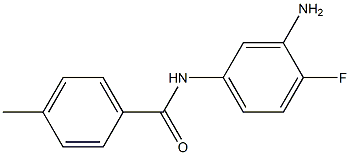 N-(3-amino-4-fluorophenyl)-4-methylbenzamide Struktur