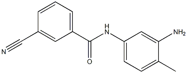 N-(3-amino-4-methylphenyl)-3-cyanobenzamide Struktur