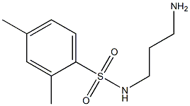 N-(3-aminopropyl)-2,4-dimethylbenzene-1-sulfonamide Struktur