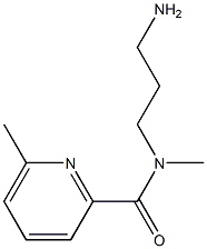 N-(3-aminopropyl)-N,6-dimethylpyridine-2-carboxamide Struktur